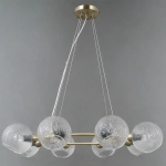 IL0728-8PSQ-24 AB ARIES светильник потолочный ILLUMICO, E14х8