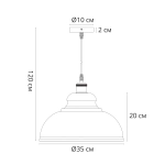 Подвесной светильник Arte Lamp CAPPELLO A7039SP-1BK, 1хE27