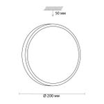 3012/AL MINI SN 158 Светильник пластик/белый/черный LED 12Вт 4000K D200 IP43 SMALLI