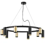 LR02040587570 Люстра RULLO 10х50W GU10 ЧЕРНЫЙ/ЗОЛОТО (571020+214440-5+214487-5+203437-5+203440-5)