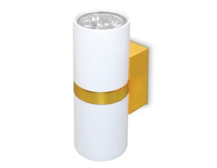 Настенный светильник FW242/2 WH/GD белый/золото GU10*2 max 12W 155*60*76