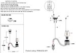 Светильник подвесной Crystal Lux PRINCESS SP1 2760/201