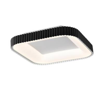 7768/56L AVRA LED SN Светильник металл/белый/черный LED 56Вт+14Вт 3000-6000K 500х500 IP43 пульт ДУ+подсветка SHARMEL