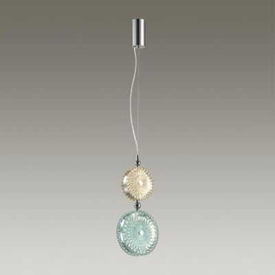 5416/13LD L-VISION ODL_EX23 154 хром/желтый/голубой металл/стекло Подвес LED 13W 4000K CARAMELLA