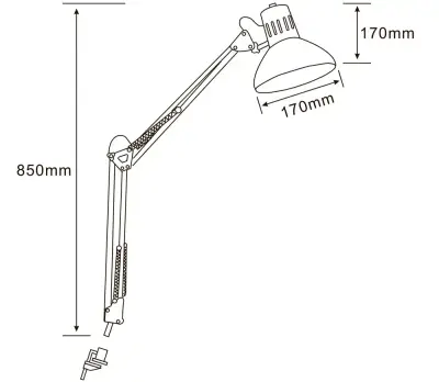 Офисная настольная лампа Arte Lamp SENIOR A6068LT-1BK, 1хE27