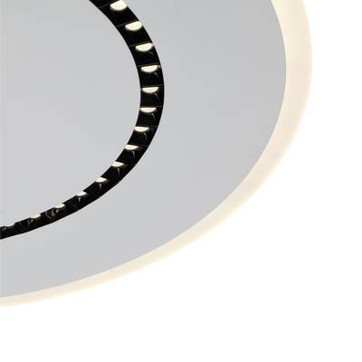 7663/44L MITRA LED SN Светильник пластик/белый LED 44Вт 3000-4000-6000K D600 IP20 пульт ДУ COSMO