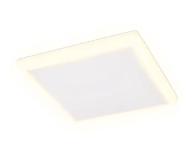 Встраиваемый cветодиодный светильник с подсветкой DCR337 24W+6W 6400K/3000K 85-265V 230*230*32 (A210*210)