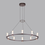 7143/70L HIGHTECH ODL26 513 светильник темный никель/акрилл/металл IP20 LED 60W 3830Лм 3000K 180° 220V DEFANCE