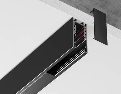 Комплект заглушек для шинопровода Magnetic standard 48V 10mm GL1988 BK черный 10*20*20 2шт