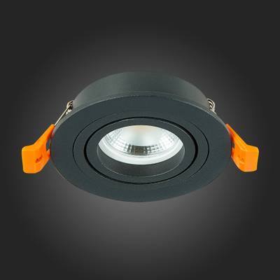 ST251.418.01 Св-к встр. Черный GU10 1*50W  IP20 L90xW90xH27 220V Без ламп