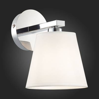 SLE300401-01 Бра хром/белый E14 1*40W