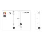 SL1152.203.01 Подвес ST-Luce Золотистый/Прозрачный G9 1*3W