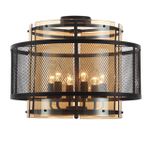 8007/6C MODERNI LN25 черный/черный, золотой металл/металл, стекло Люстра потолочная Е14 6*40W 220V Zarina