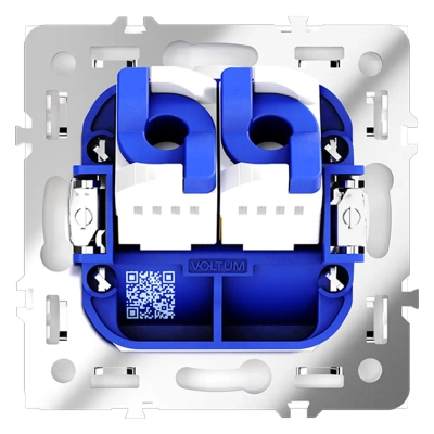 VLS060203 Розетка компьютерная встраиваемая VOLTUM S70 двойная RJ45+RJ45 кат.6, (кашемир). (ТМ Maytoni)
