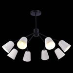 SLE155942-08 Люстра потолочная Черный/Белый E14 8*40W