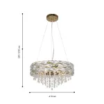 Подвесная люстра Icicle 4251-6P, 6*G9*40W. ТМ F-Promo