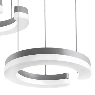 763339 Подвес UNITARIO 34.5W LED 3795LM СЕРЕБРО МАТОВЫЙ 3000K Lightstar