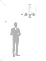 Подвесной светильник FR8001PL-03WG, E14х3. TM Maytoni