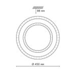 2041/EL PALE SN 144 Светильник пластик/белый/прозрачный LED 72Вт 3000-6300K D450 IP43 пульт ДУ FLOORS