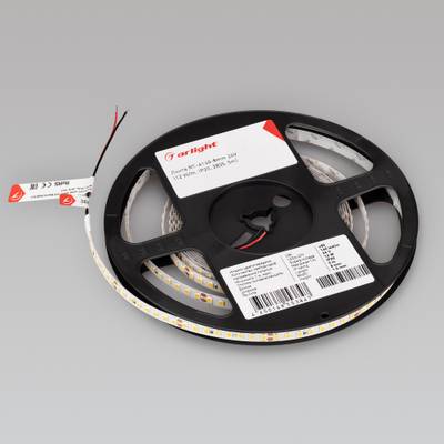Лента RT-A160-8mm 24V Warm3000 (12 W/m, IP20, 2835, 5m) (Arlight, высок.эфф.150 лм/Вт)