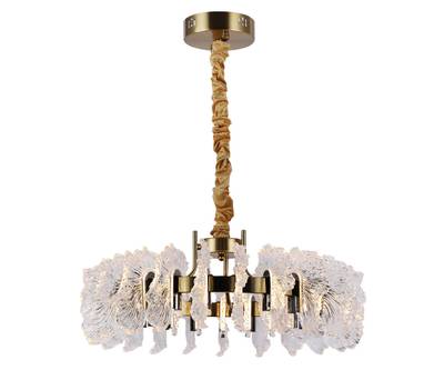 Люстра Мару латунь/черный жемчуг d60 h150 Led 40W (3000K)