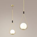 4810/1A PENDANT ODL21 493 золтой/черный/белый Подвес E14 1*40W FLARI