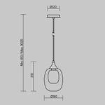 Подвесной светильник Aura E14х1, MOD016PL-01BS1. TM Maytoni