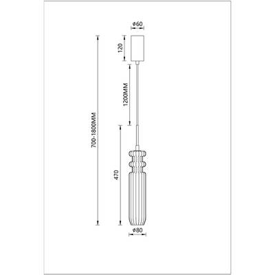 Подвесной светильник Arte Lamp CRYSTAL A2942SP-1CC, 1хLED