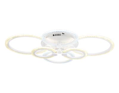 Потолочный светодиодный светильник с пультом FA4065/6 WH белый 4200K/3000+6400K/6400K+3000K 65W 645*450*120 (ПДУ ИК)