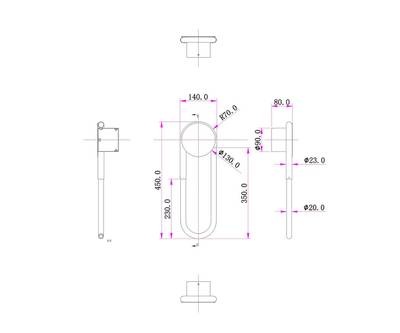 08273,19(4000K) Настенный светильник Канто черный w15*45 h8 Led 12W (4000K)