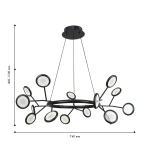 Подвесная люстра Mugs 4252-15P, 15*LED*3W, 3825LM, 4000K. ТМ F-Promo