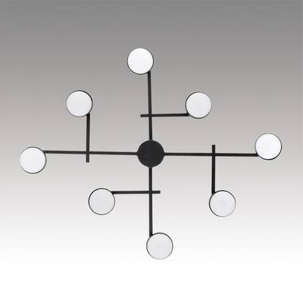 8186/8C COMFI LN26 247 черный, металл Люстра потолочная LED GX53 8*7W 220V DABRA