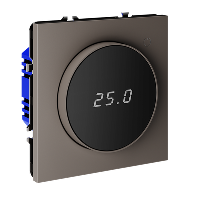 VLS070114 Терморегулятор электронный VOLTUM S70 с индикацией и датчиком, для теплого пола, (капучино). (ТМ Maytoni)