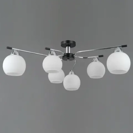 IL0638-6CSQ-24 CR BK LIBRA светильник потолочный ILLUMICO, E27х6