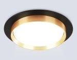 Светильник встраиваемый TU5020 BK/GD черный/золото IP20 GX70 D150*45