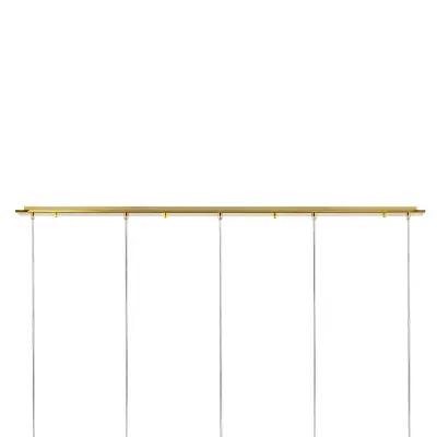 L5PL721132 Подвес пятерной линейный EXTRA 5x3x5W(led) G9  (721132 - 5 + 572162 -1) ЗОЛОТО Lightstar