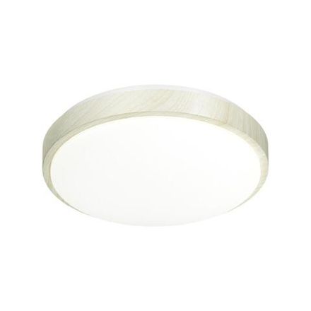 7628/DL PALE SN 118 Светильник пластик/беленый под дер. LED 48Вт 3000-6300K D400 IP43 пульт ДУ LOSTA