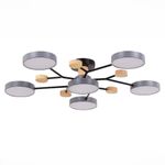 SLE6006-702-06 Светильник потолочный Серый/Серый LED 6*12W 3000K/4500K/6000K