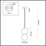 4980/1A PENDANT ODL22 469 хром/дымчатый/стекло Подвес G9 1*40W TWIXY