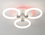 Светильник светодиодный потолочный FA3838/3 WH белый 42W 3000K-6400K+RGB D458*80 (ПДУ РАДИО 2.4G)