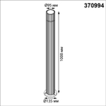 370994 STREET NT25 652 черный Светильник ландшафтный IP65 E27 max 25W 100-240V COSTAS
