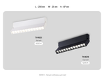 Светильник светодиодный накладной TA1825 WH белый LED 12W 4200K 230*22*87