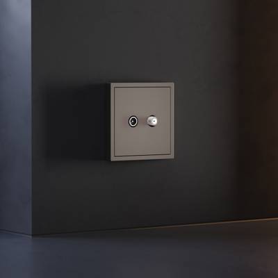 VLS001614 Накладка для розетки телевизионной оконечной TV+SAT, S70 (капучино). (ТМ Maytoni)