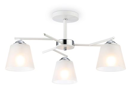 Светильник подвесной TR303202/3 WH/CH/FR белый/хром/белый матовый E27*3 max 60W D550*260
