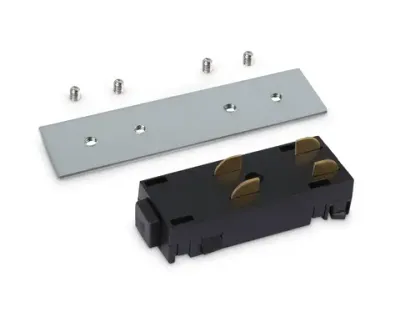 Коннектор питания прямой с соединителем для шинопровода Magnetic 220V GL1106 BK черный 68*28.5*18