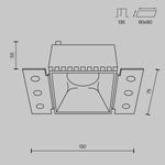Встраиваемый светильник Share GU10х1, DL051-01-GU10-SQ-WS. TM Maytoni
