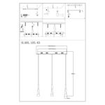 SL405.103.03 Светильник подвесной ST-Luce Хром/Хром, Белый LED 3*7W 3000K