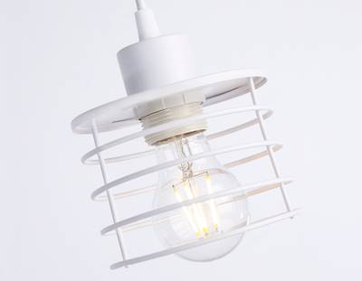 Подвесной светильник в стиле лофт TR8065 WH белый E27 max 40W D120*950