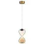 5093/4L PENDANT ODL25 415 античн.бронза/прозрачн./янтарный градиент/металл/стекло Подвес LED 4W 4000K 388Лм GLESSI