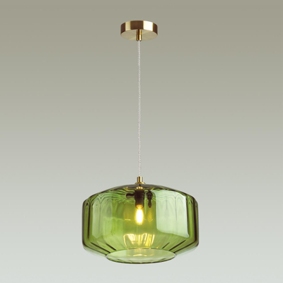 4783/1 PENDANT ODL21 409 зеленый/бронзовый Подвес E27 60W BINGA